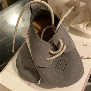 Grey Zara Baby Moccasins- Worn Once